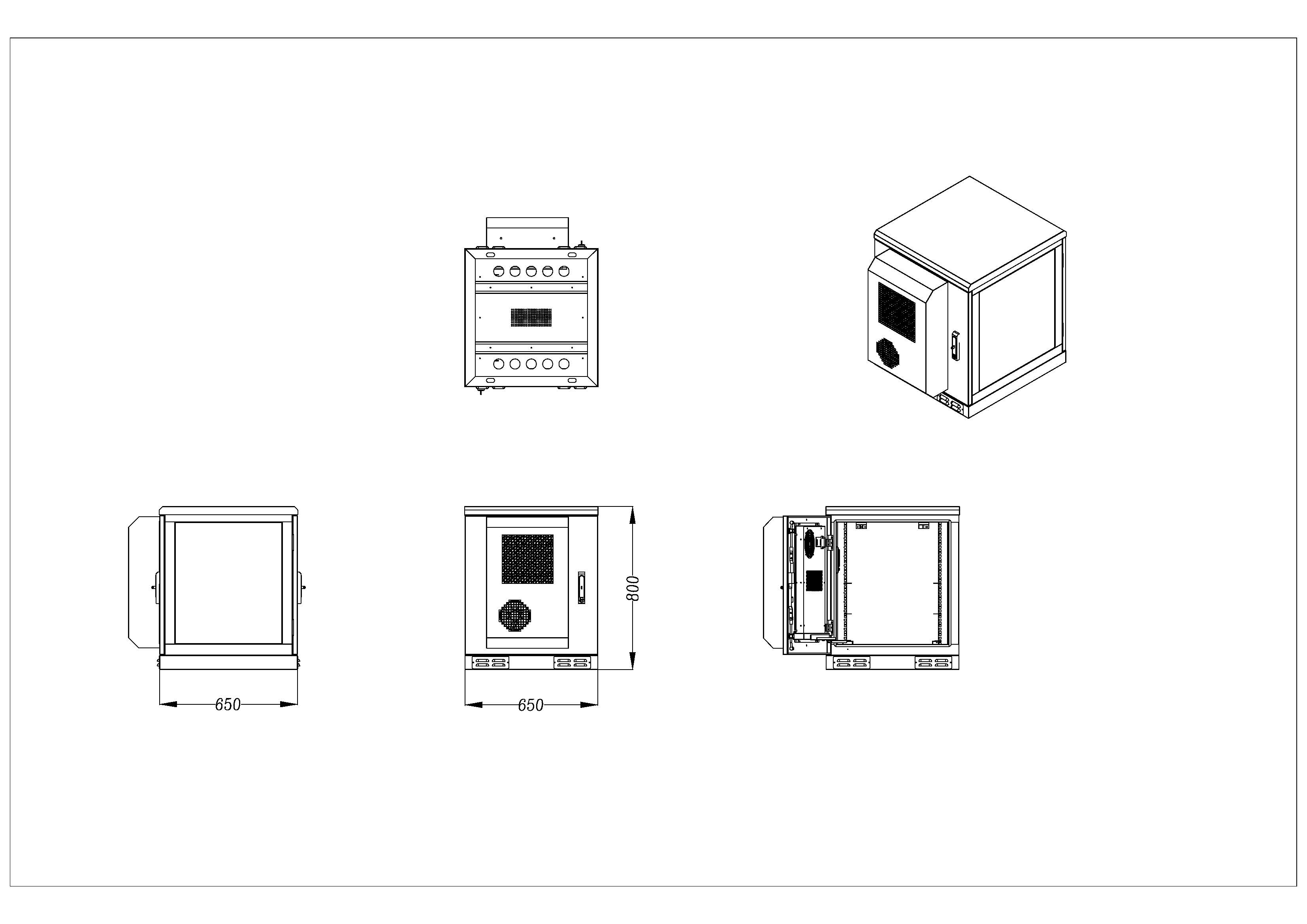 14U outdoor telecom cabinet