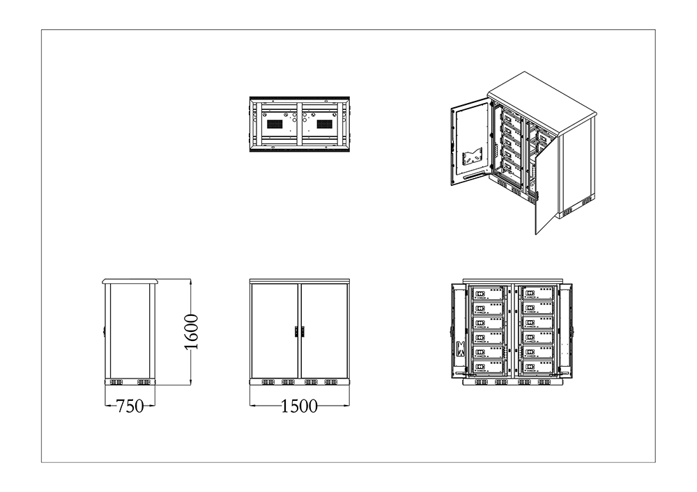 outdoor lithium battery drawing 123kwh