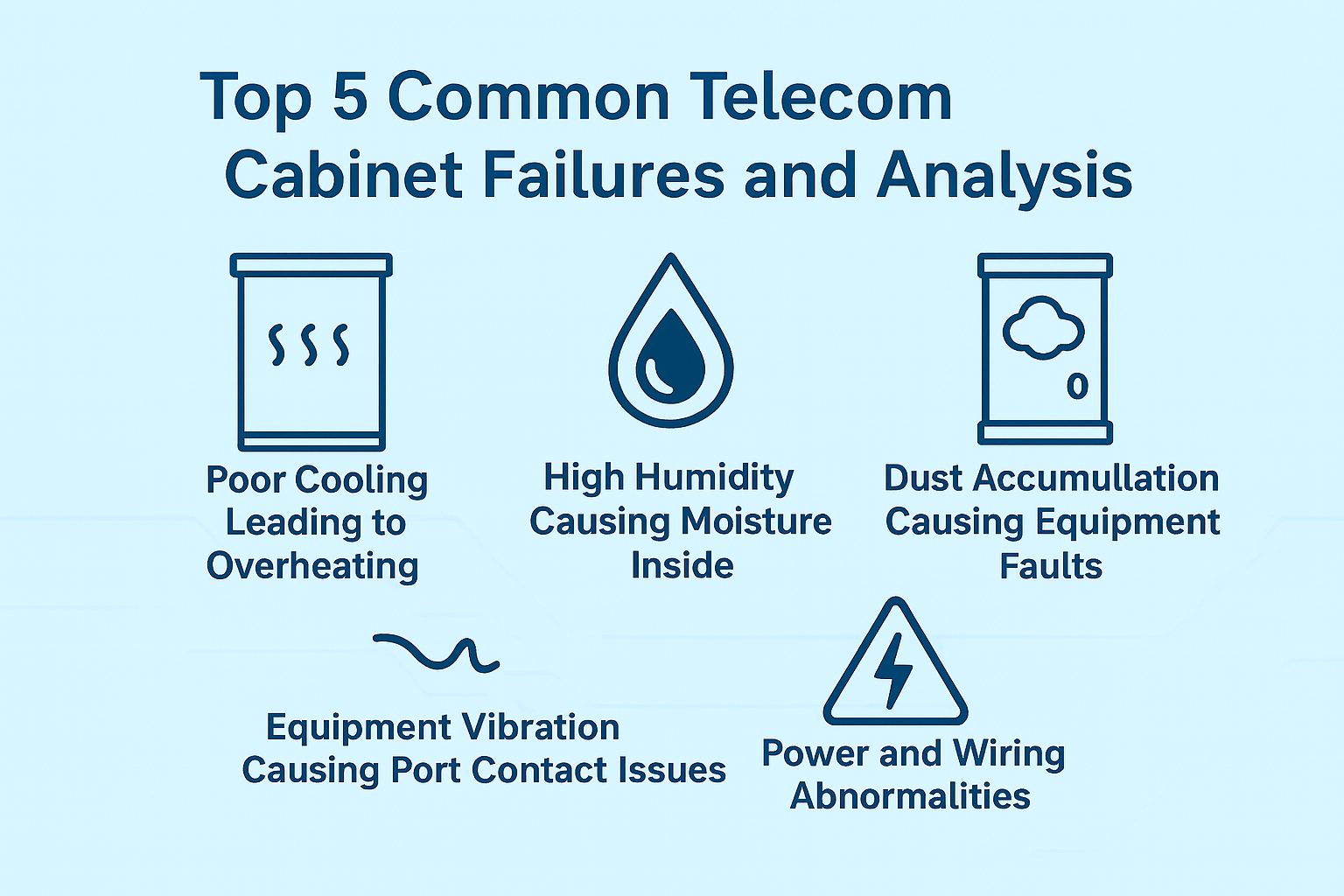 Top 5 Common Telecom Cabinet Failures and Analysis