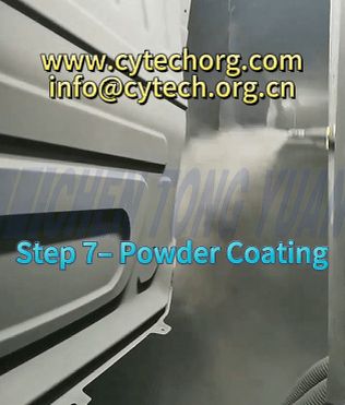 Powder coating outdoor telecom cabinet for corrosion resistance