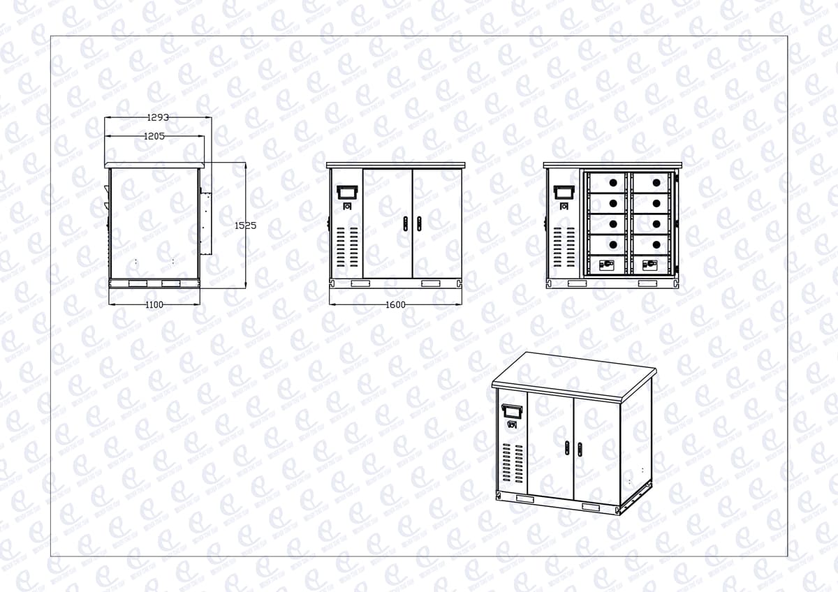 50KW100KWH energy storage system cabinet