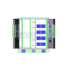 42U 2 Bay Outdoor Server Cabinet with 2pcs 2000W Air Conditioner