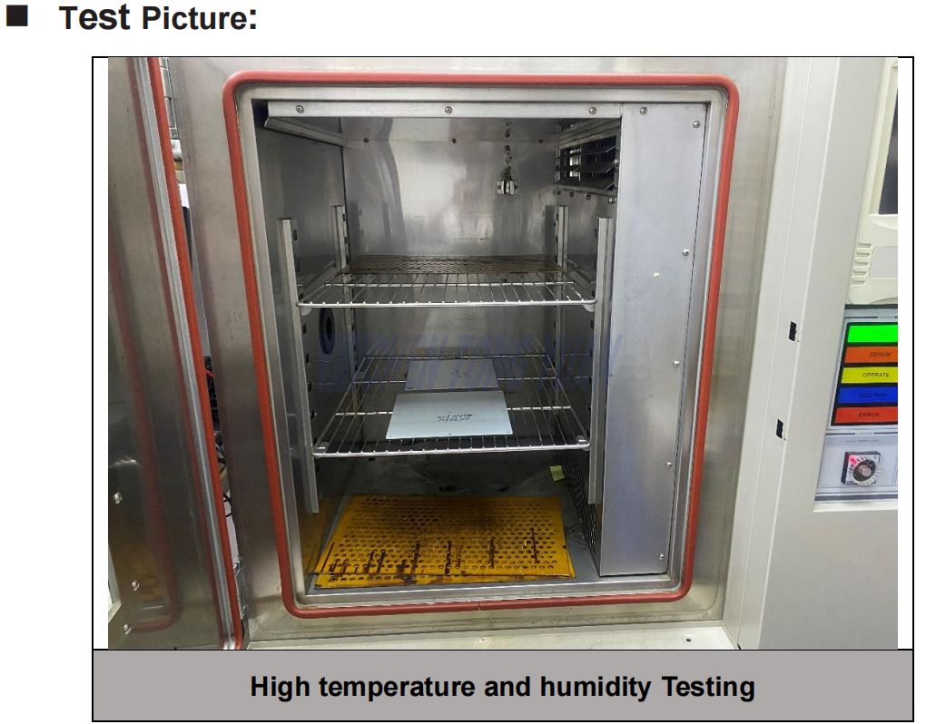Pruebas de alta temperatura y humedad
