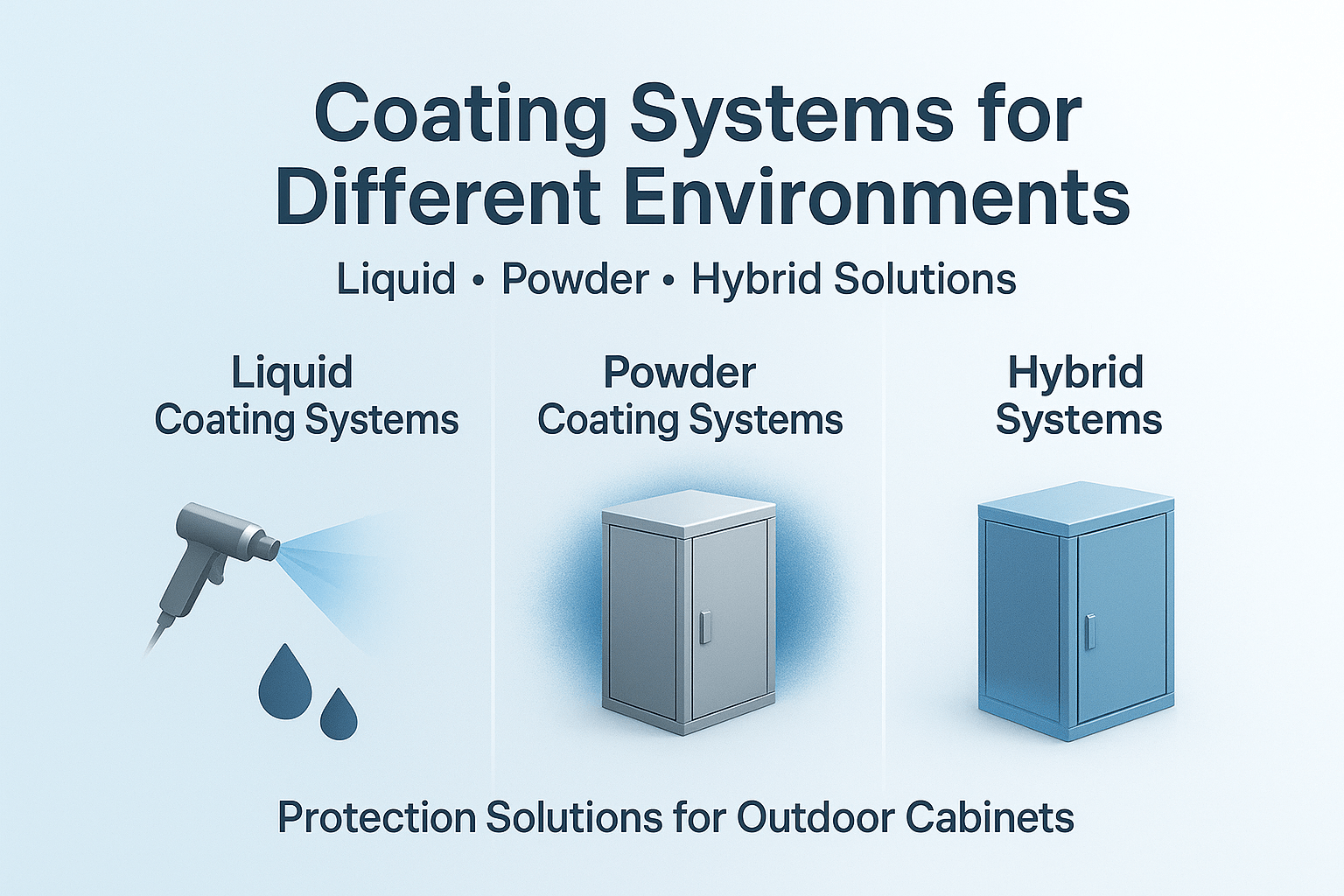 Metal cabinets of Coating Systems for Different Environments