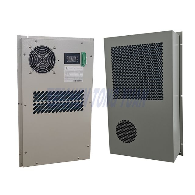 Cabinet ac unit used for cooling remote telecom and solar equipment cabinets