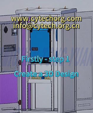  3D design of outdoor telecom cabinet in telecom cabinet manufacturing process