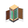 Outdoor Energy Storage Lithium Battery Cabinet with 20kwh Lithium Battery