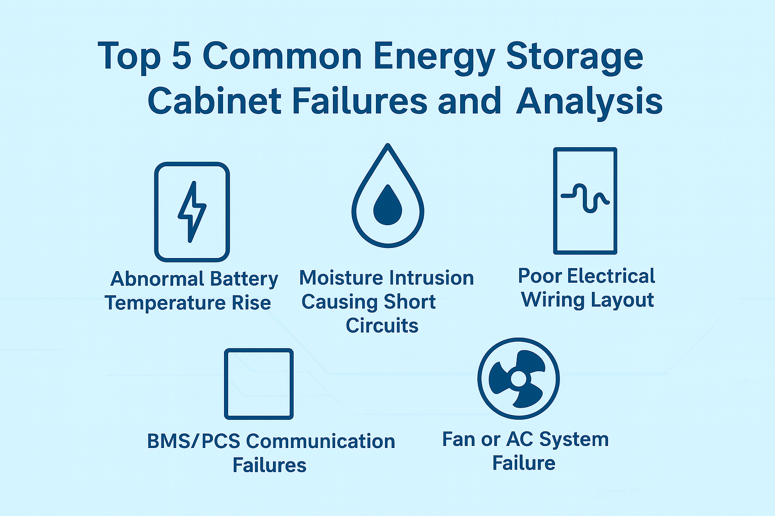 Top 5 Common Energy StorageCabinet Failures and Analysis