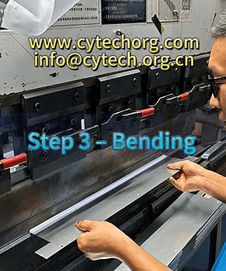 CNC bending of sheet metal panels during telecom cabinet fabrication