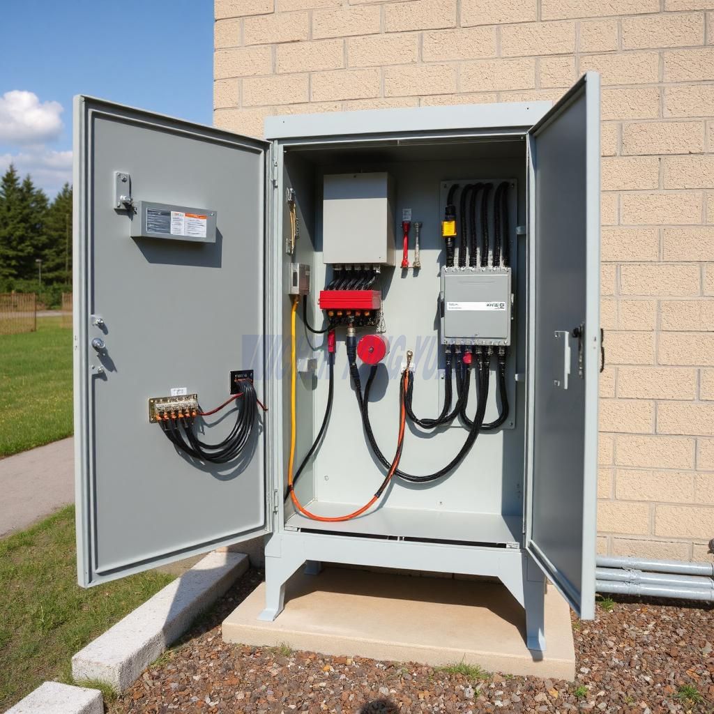 Step 4 Cable Laying for outdoor network cabinet