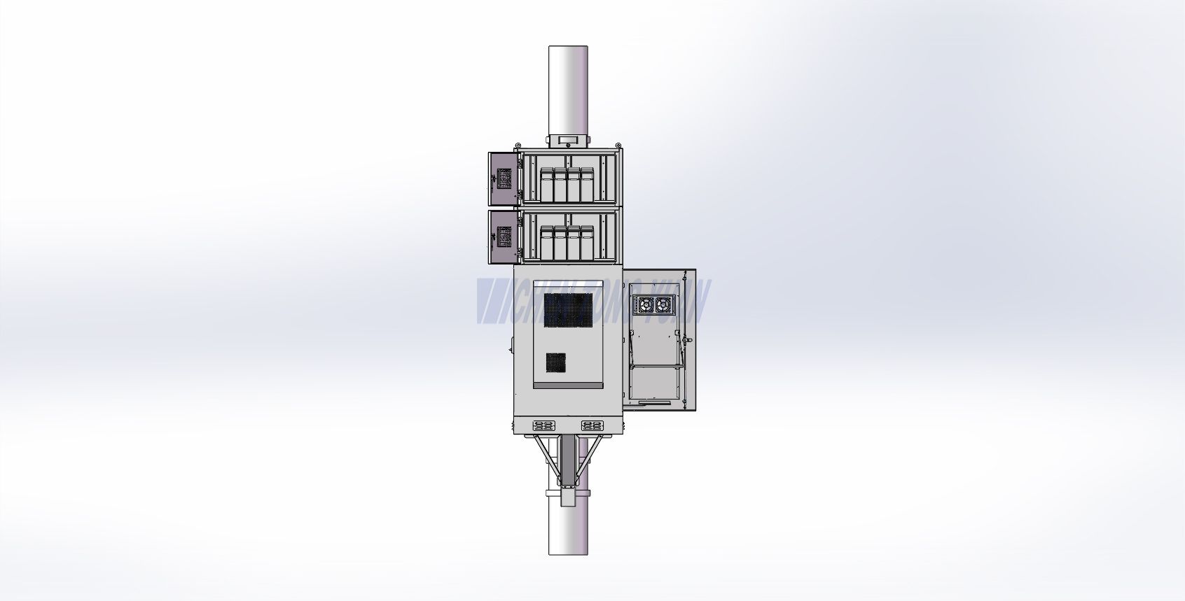 modular telecom cabinet outdoor installation (4)