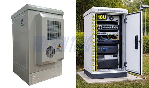 3.the cover of weatherproof 18u outdoor rack cabinet.jpg