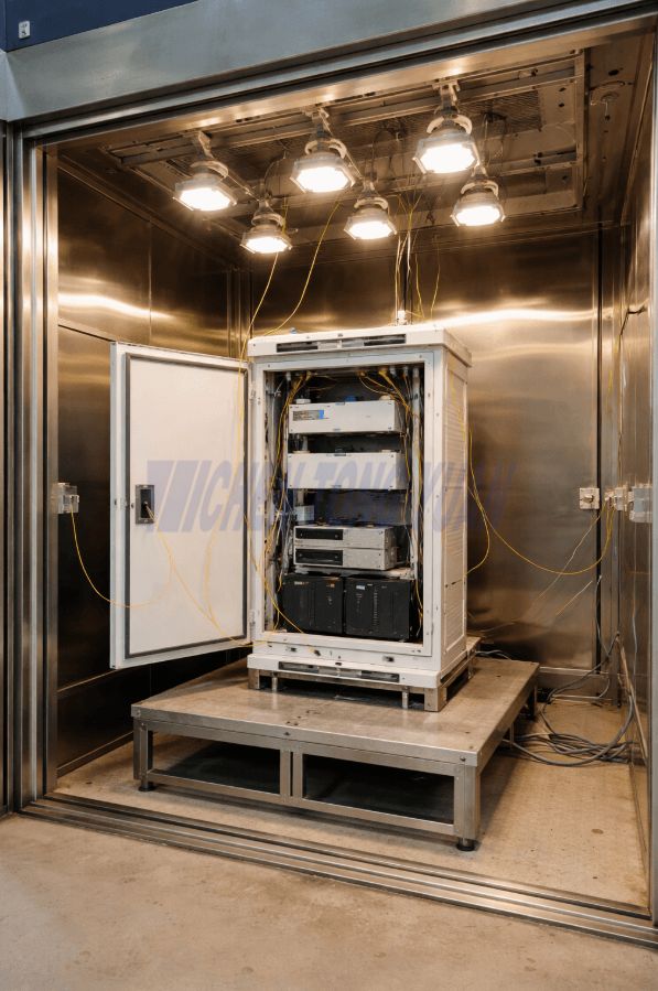 hot chamber thermal testing outdoor telecom cabinet