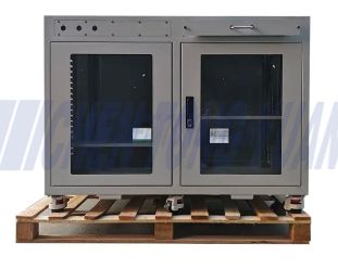 Custom 14U Metal Sheet Cabinet