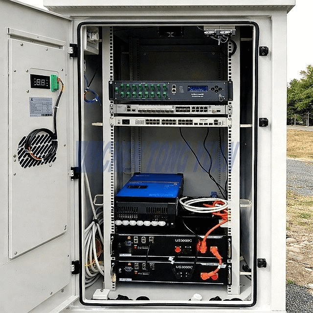 2.IP55 outdoor telecom cabinet