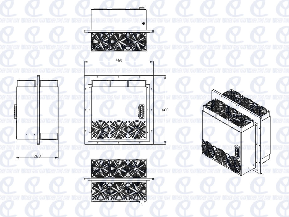 peltier cooler cabinet installation diagram