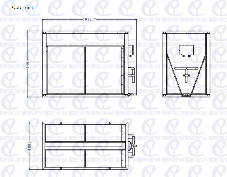 CRAC &Uuml;nitesi 40KW Anahat &Ccedil;izimi